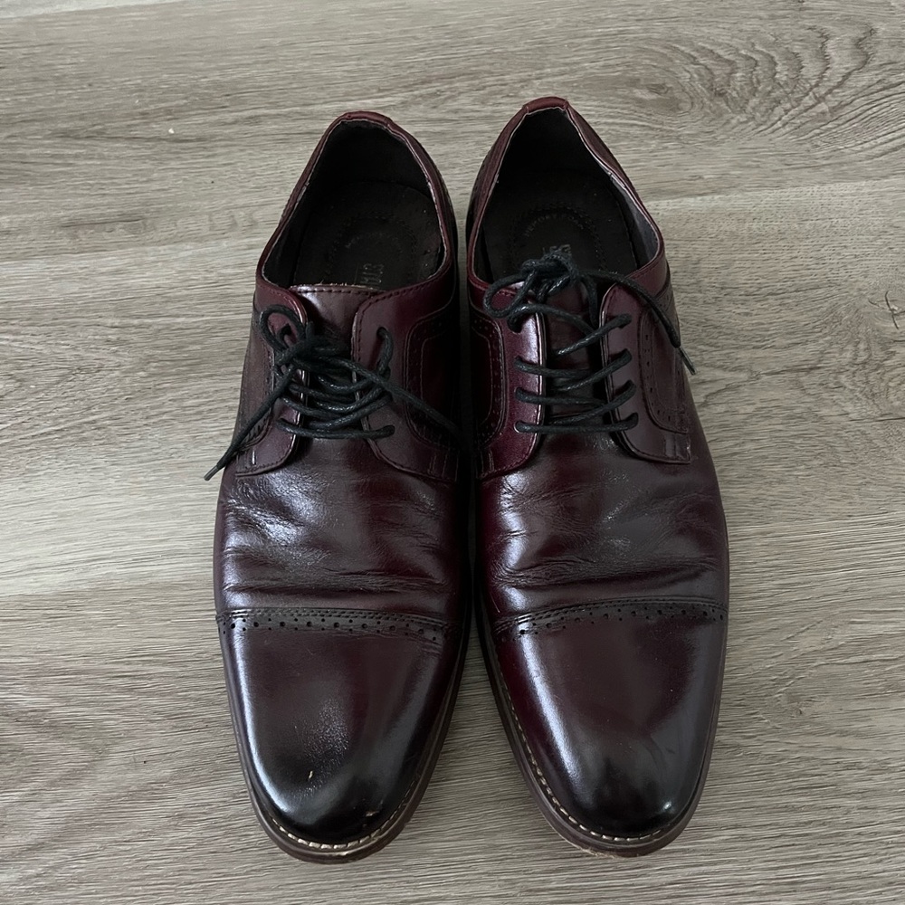 STACY ADAMS Men's Dickinson Cap-Toe Lace-up Oxford Leather Shoes